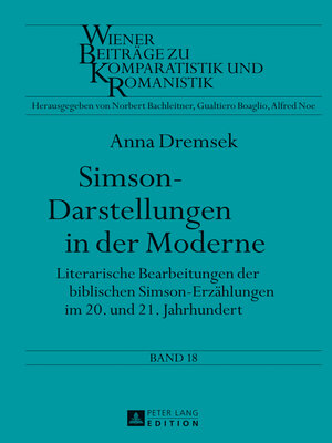 cover image of Simson-Darstellungen in der Moderne